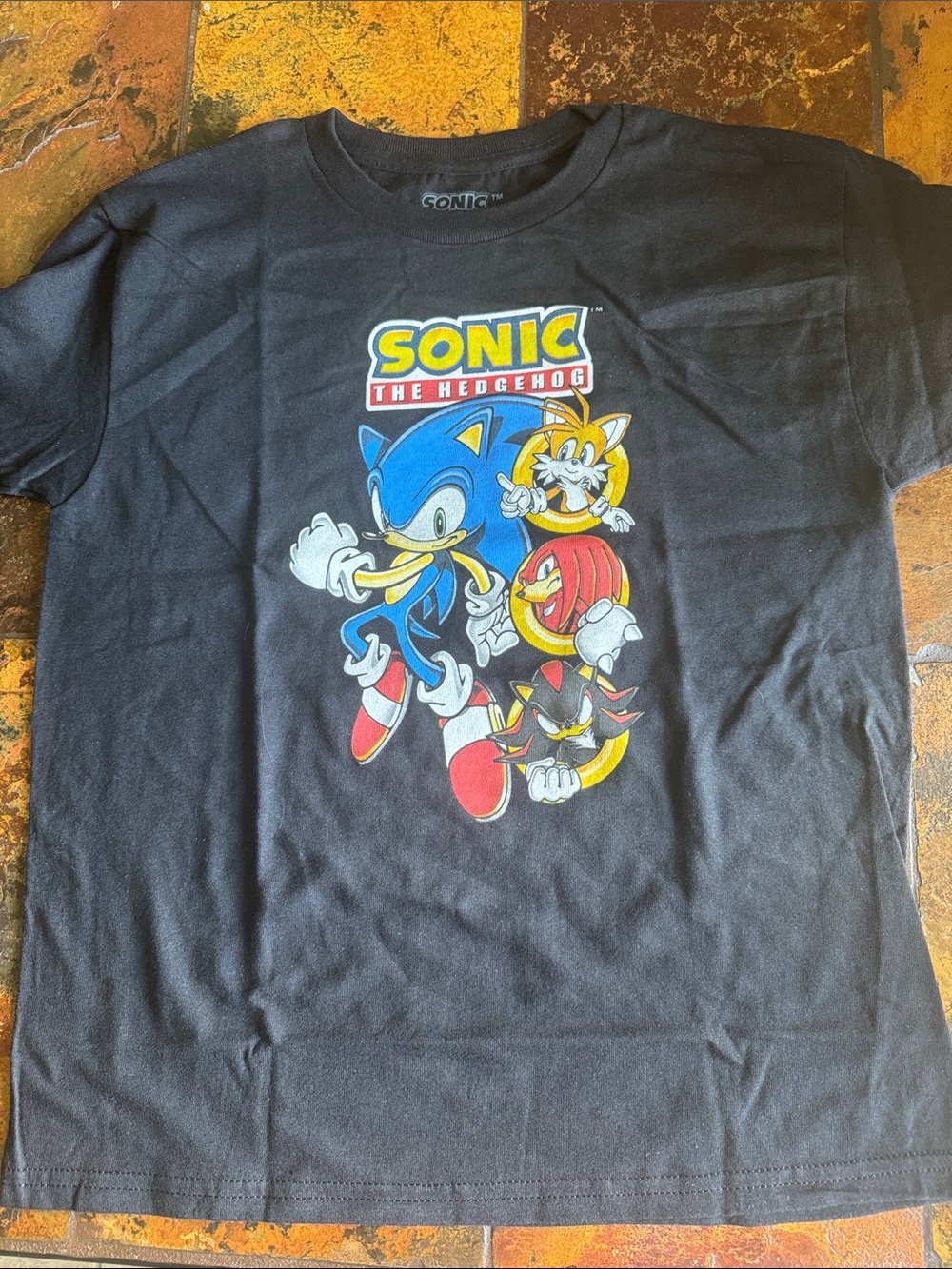 Sonic the Hedgehog Black Graphic Tee (670)